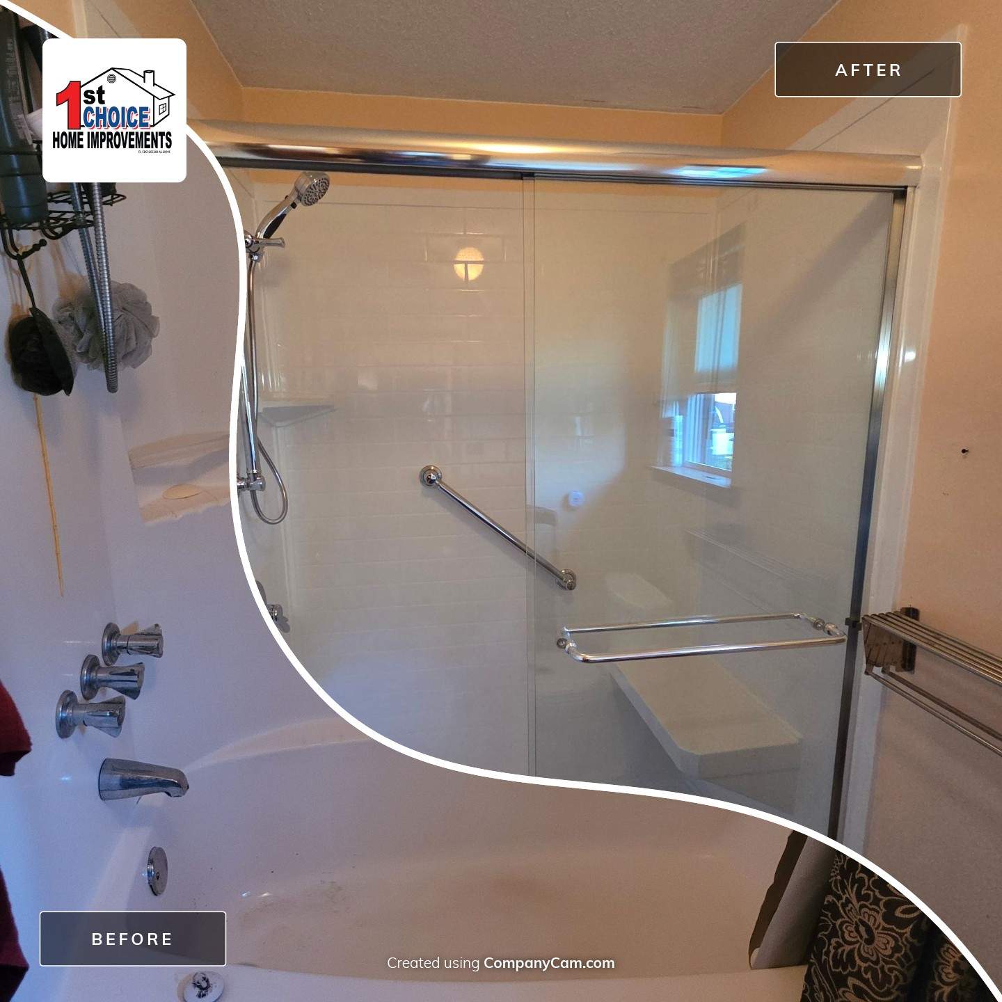 Accessible Tub-to-Shower Conversion in Pensacola, FL