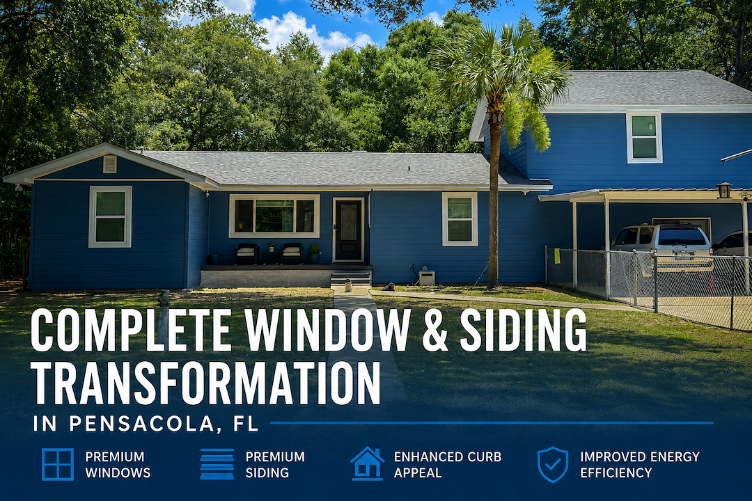 Pensacola Home Transformed with Coastal Force Impact Windows & ASCEND Composite Siding
