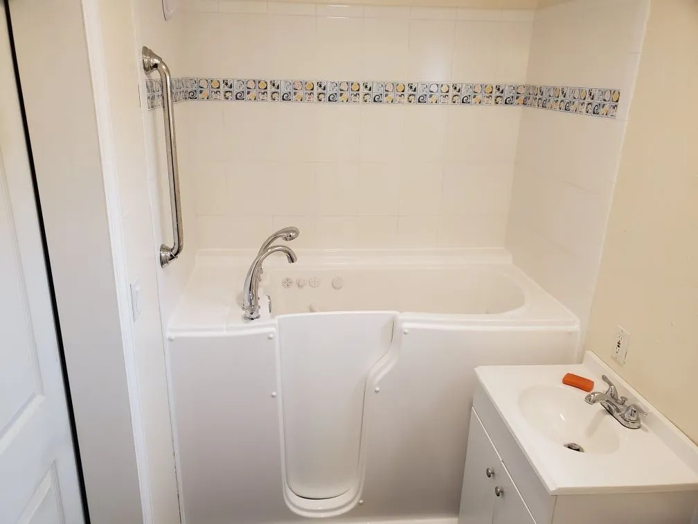 Walk in tub installation